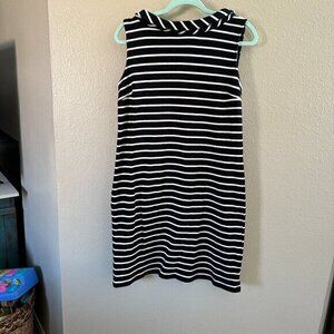 Talbots Black and White Dress‎  Size Large